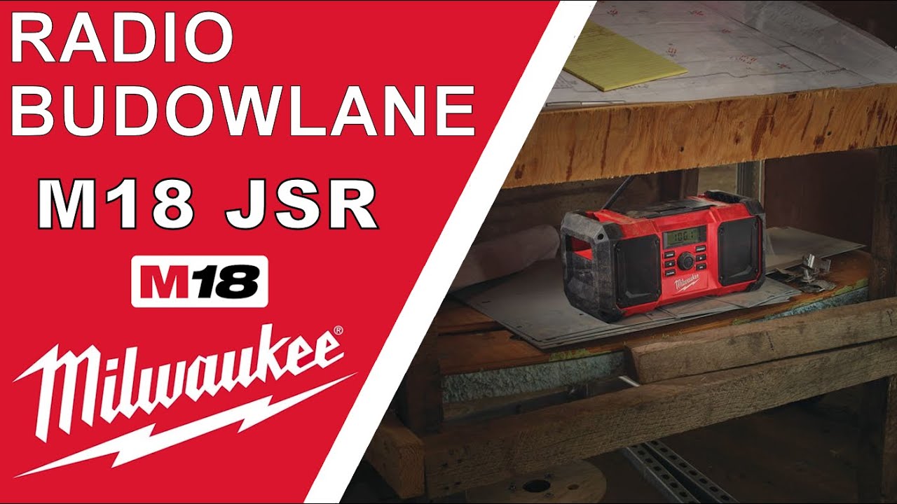 MILWAUKEE M18 JSR radio budowalne AM/FM z cyfrowym procesorem