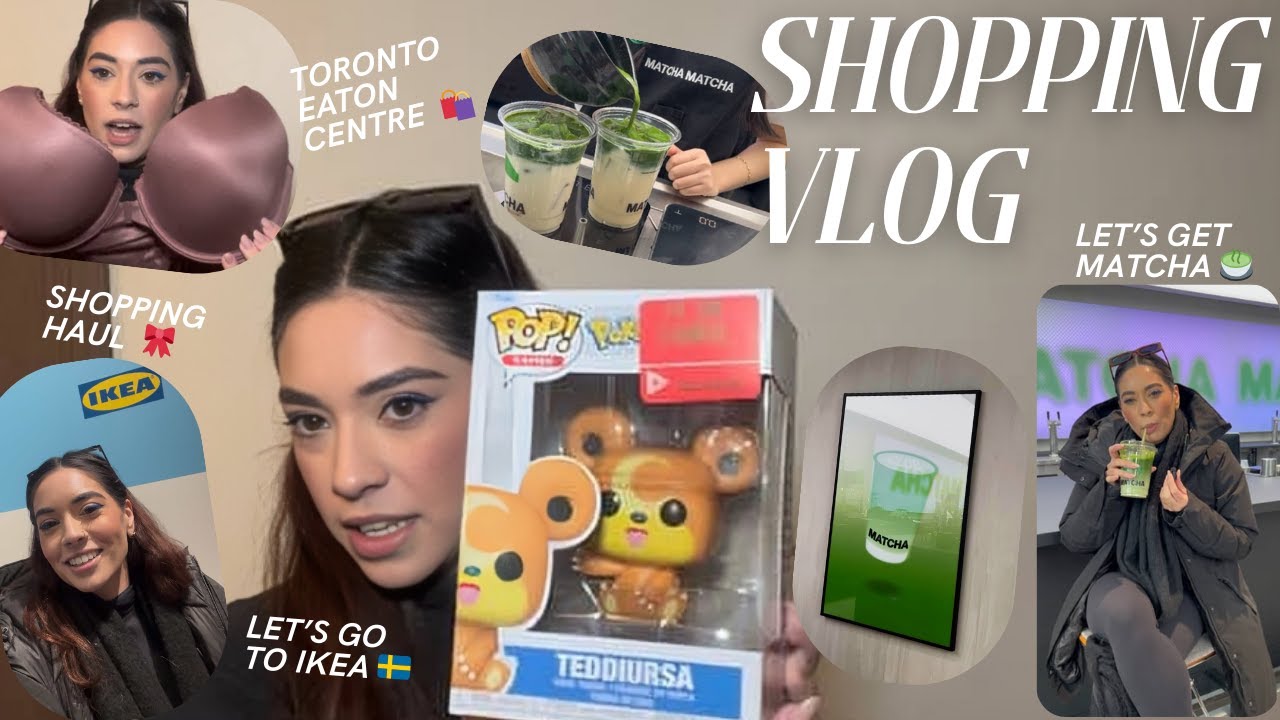 VLOG: let’s go SHOPPING 🛍️ + grab a #matcha 🍵 in toronto + IKEA trip + so many SALES!!!! 💸