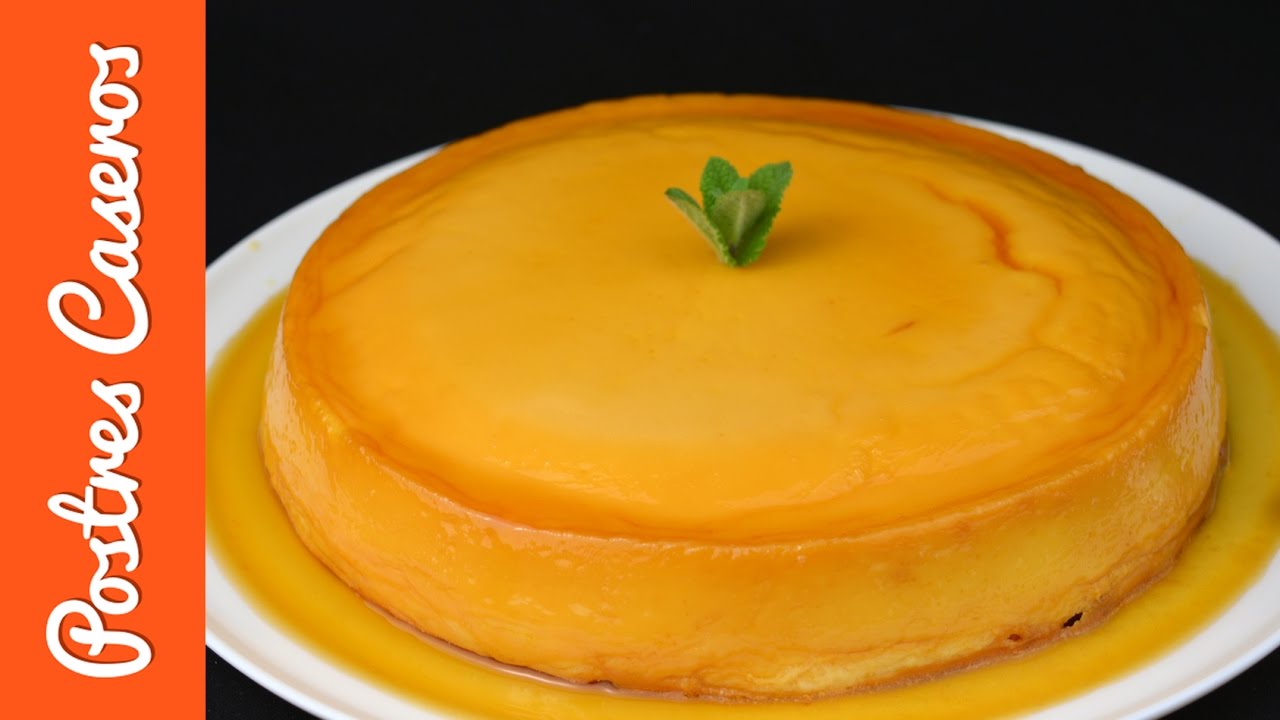Como hacer flan de queso con leche condensada. Recetas para Navidad