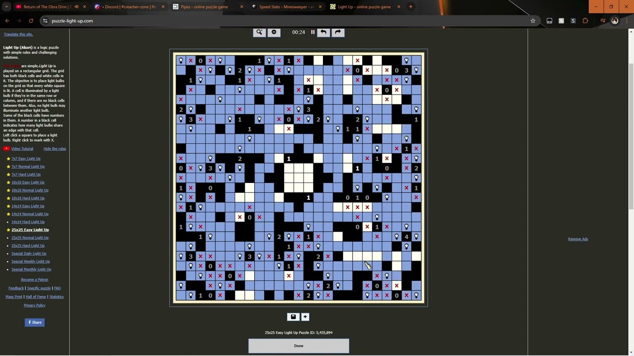 WR (not happy tho) | light-up 25x25-easy