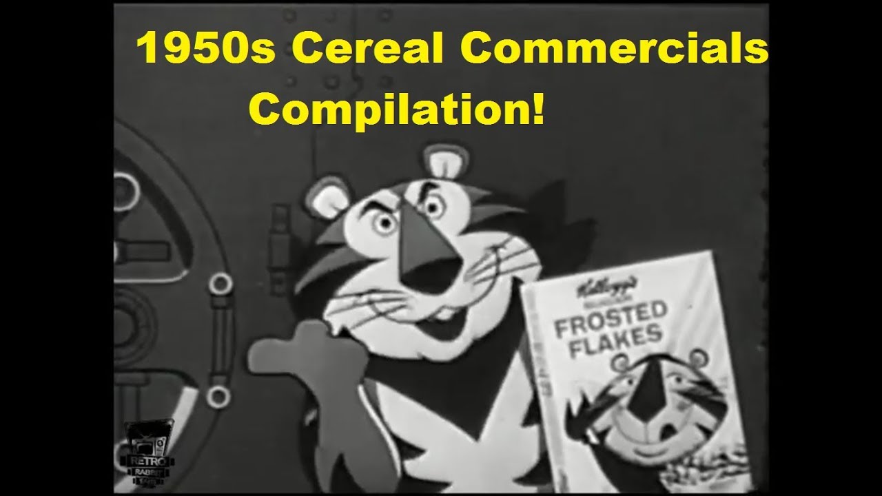 1950's Cereal Commercials Compilation, Most Are Cartoon Animated!