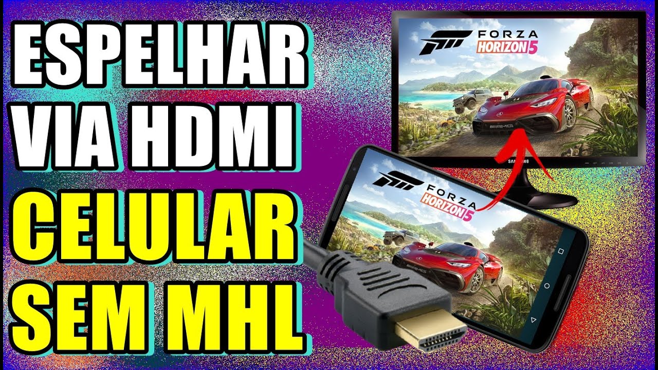 COMO ESPELHAR QUALQUER CELULAR ANDROID E IPHONE NA TV VIA CABO HDMI EM CELULAR SEM SUPORTE AO MHL