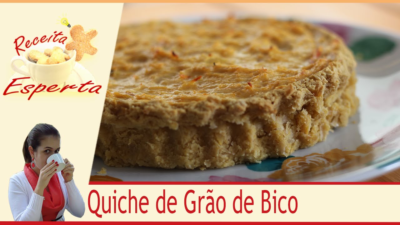 Quiche  Light  com Massa de Grão de Bico | Saúde e sabor #004