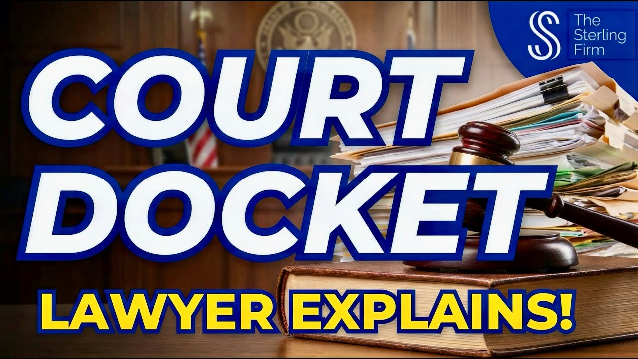 🏛️ The Court DOCKET Is Important | Lawyer Explains! #court #law #lawyer