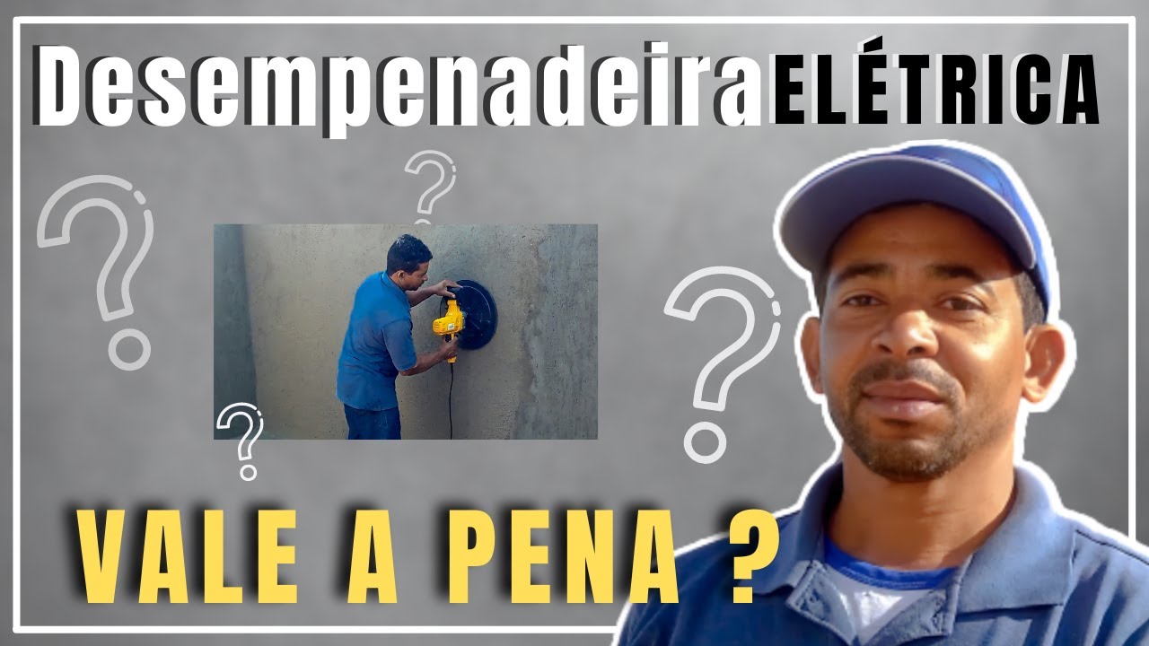 Vale a pena usar desempenadeira elétrica para reboco? | ANTÔNIO JORGE