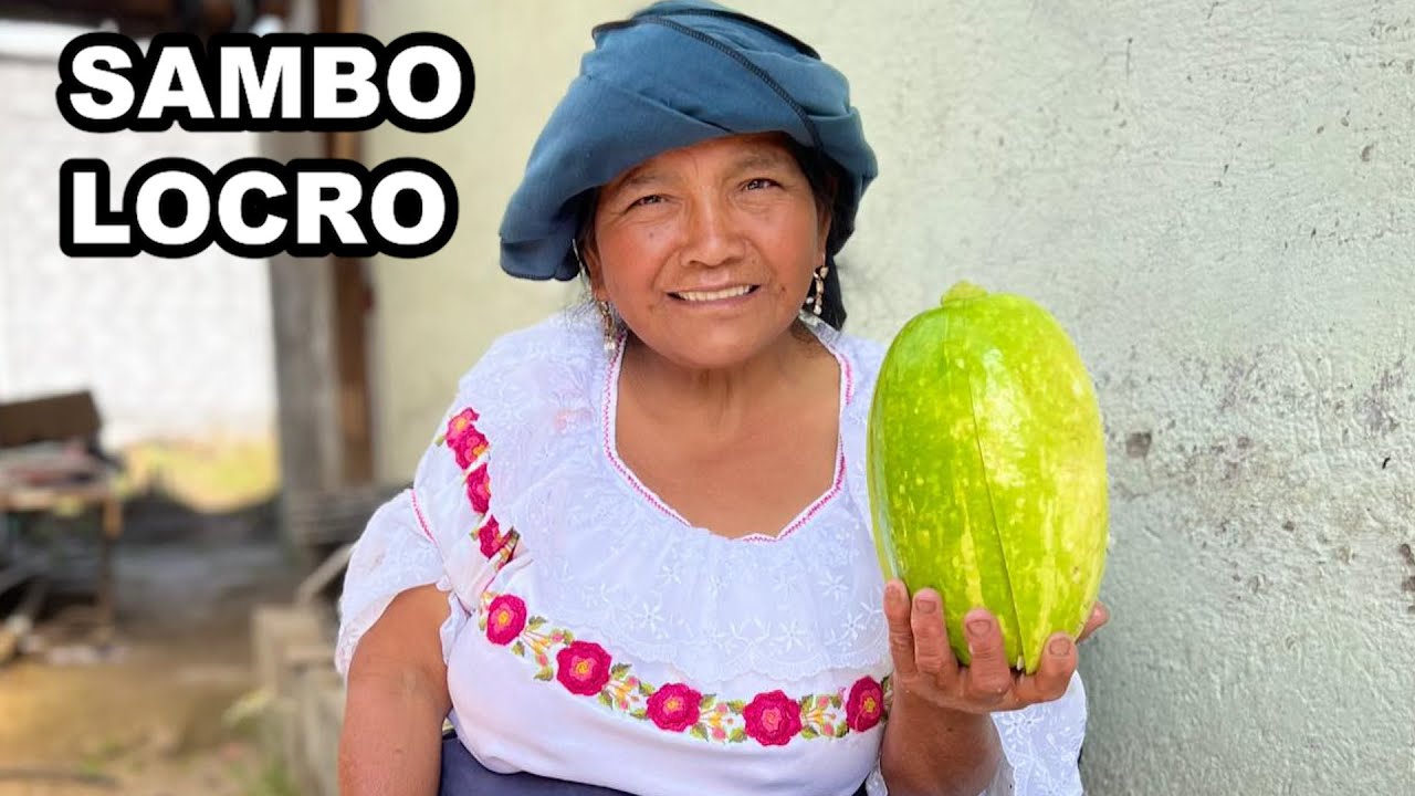 Cocinando sambo locro en leña - MAMÁ JOSEFA