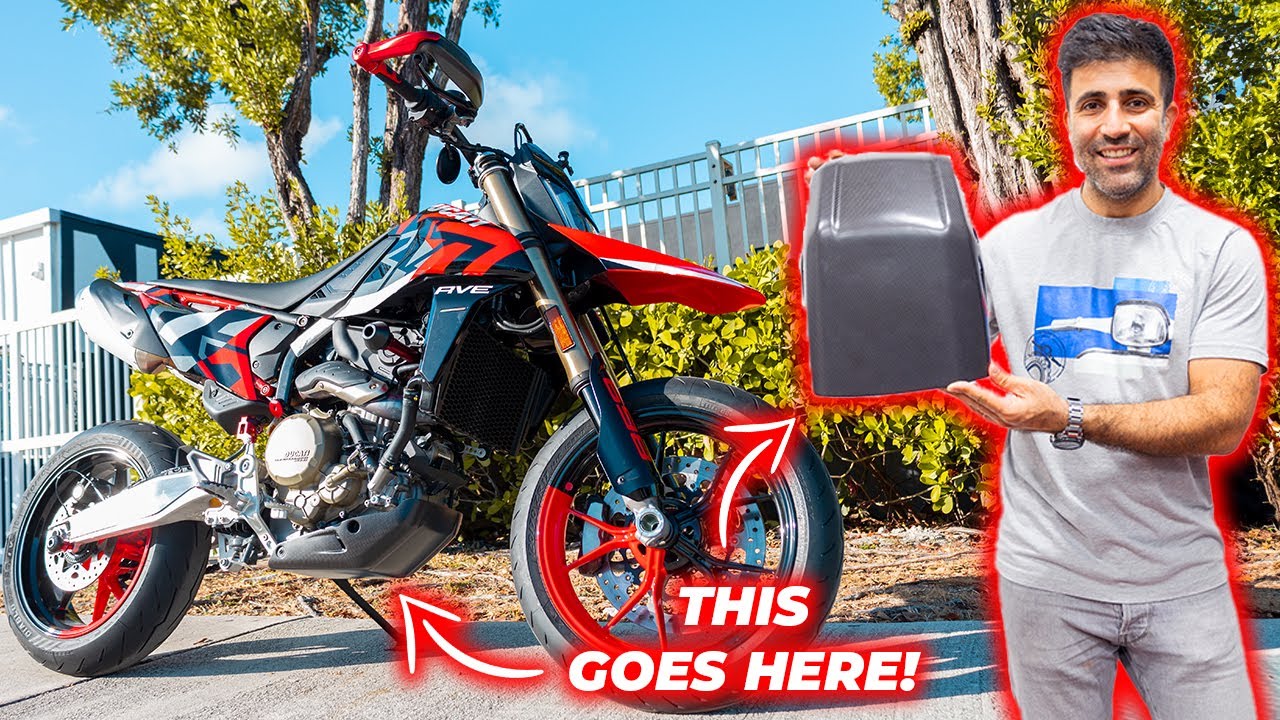 Protect and Perform: Must DO Hypermotard 698 Mods! Fullsix carbon skid plate and DBK Frame sliders!