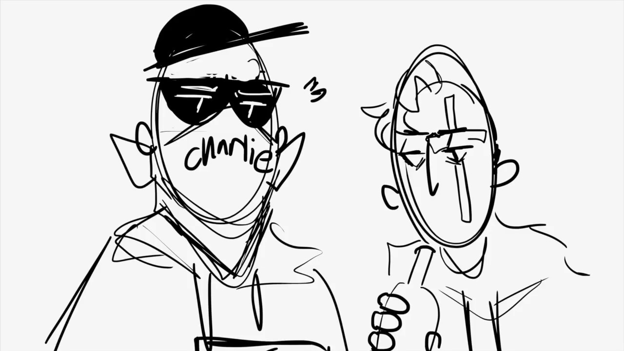 hollywood undead but poorly drawn over vines