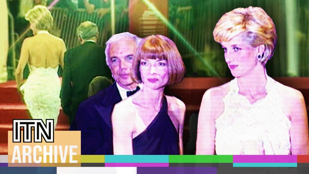 90s Fashion Icons Princess Diana and Anna Wintour at Charity Gala (1996)