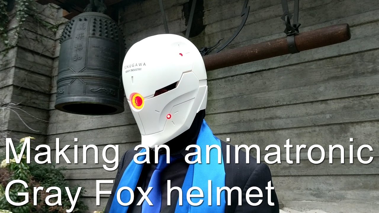 Making a motorized Gray Fox Helmet (Metal Gear Solid)