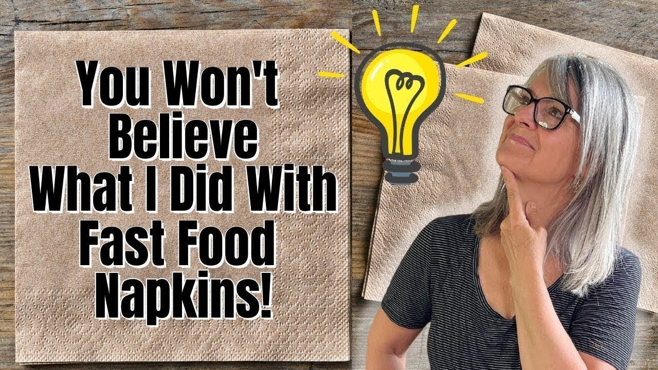 How To Turn Your Fast Food Napkins Into A Faux Rice Paper