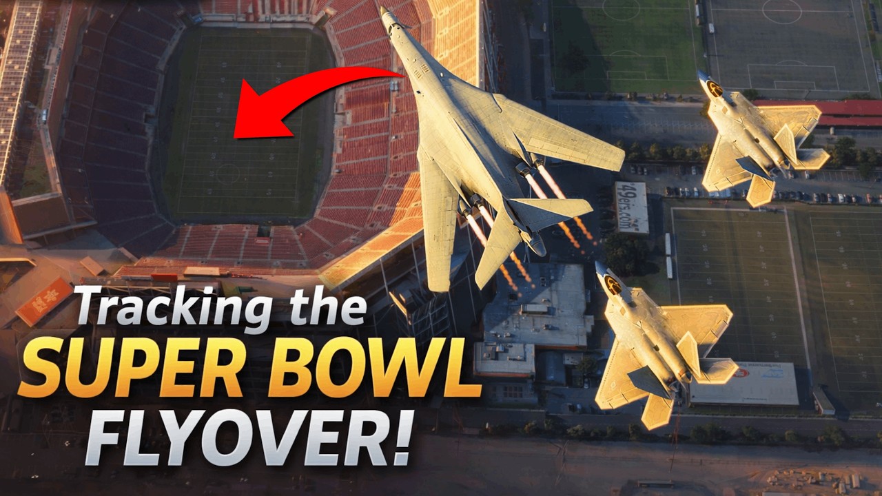 Tracking the Super Bowl Flyover!