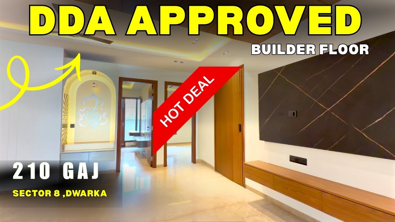 3BHK DDA Approved ✅Builder Floor in Dwarka Sector 8 | Ready to Move | Price & Details