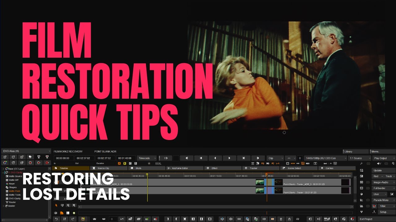 Film Restoration Quick Tips: Recovering lost features with Composite mode and Matte Paint.