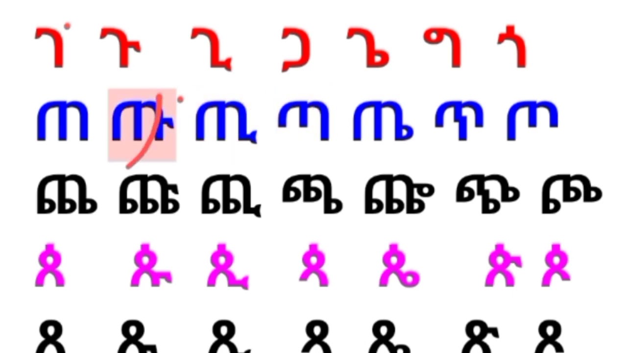 አማርኛ ፊደላትን ማጥናት ለጀማሪዎች