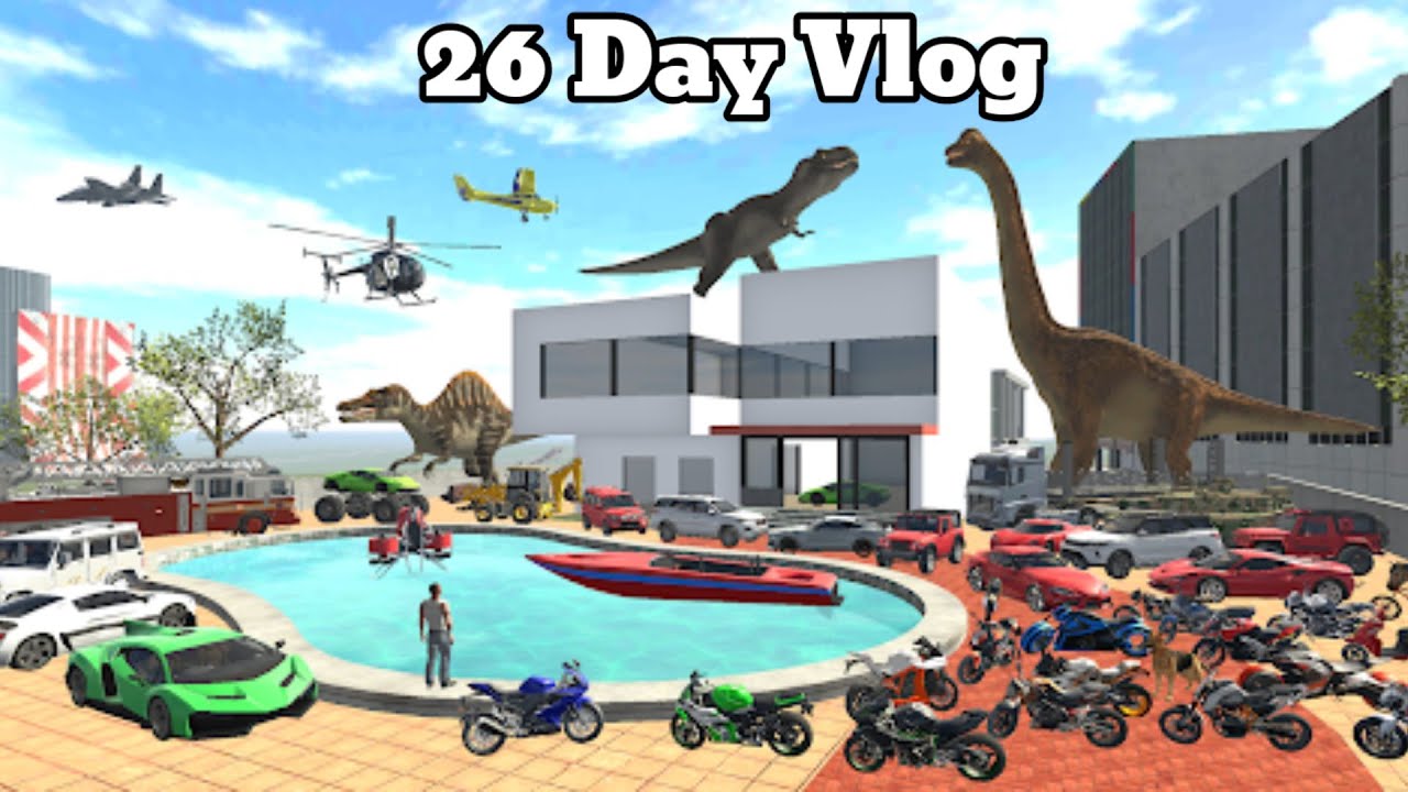 26 days Vlog 😂 Indian Bike 3d Driving