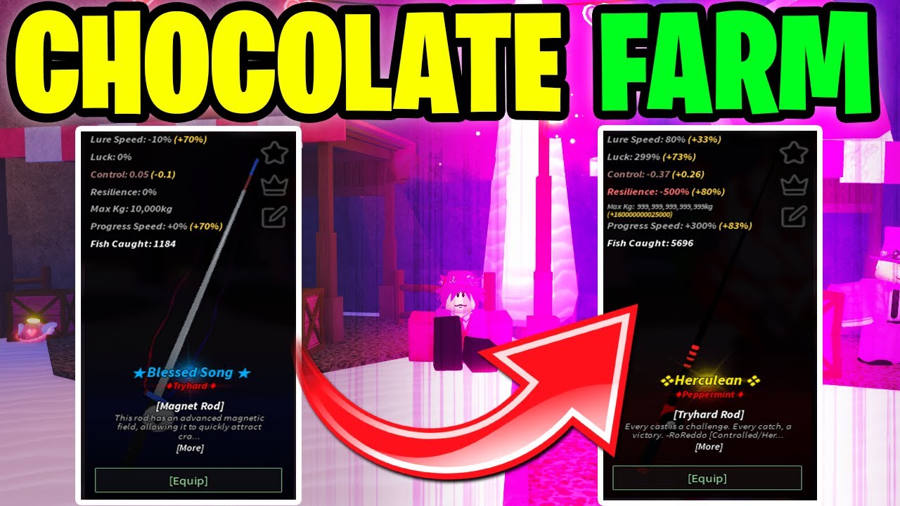 The 2 MOST OP Chocolate Farms Right Now! (Roblox Fisch)💘