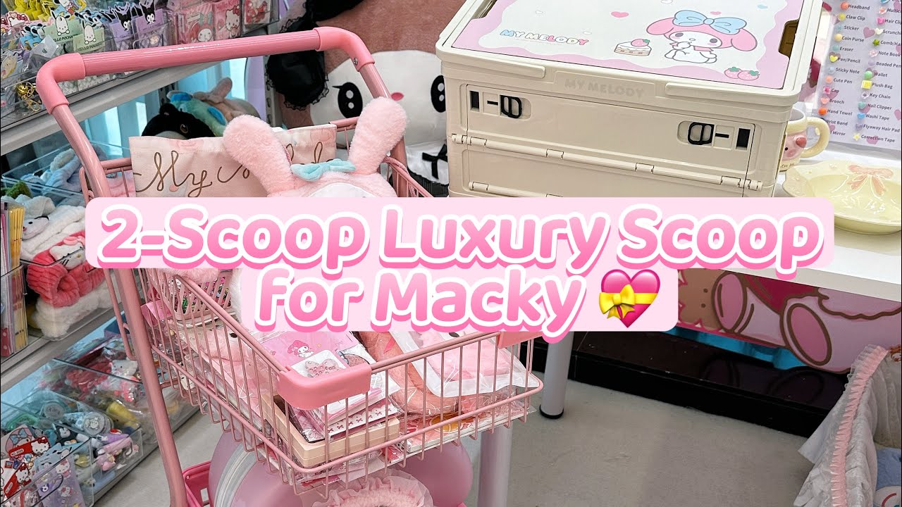 Packing a My Melody Only Luxury Mystery Box 🎀 2 Scoops + Scratch Cards | Macky’s Order #2434