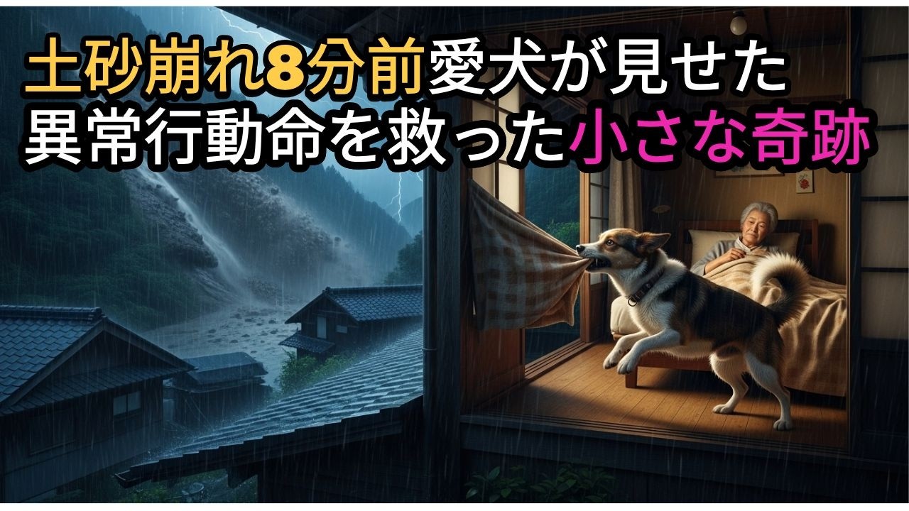 土砂崩れ8分前、愛犬が見せた異常行動…命を救った小さな奇跡
