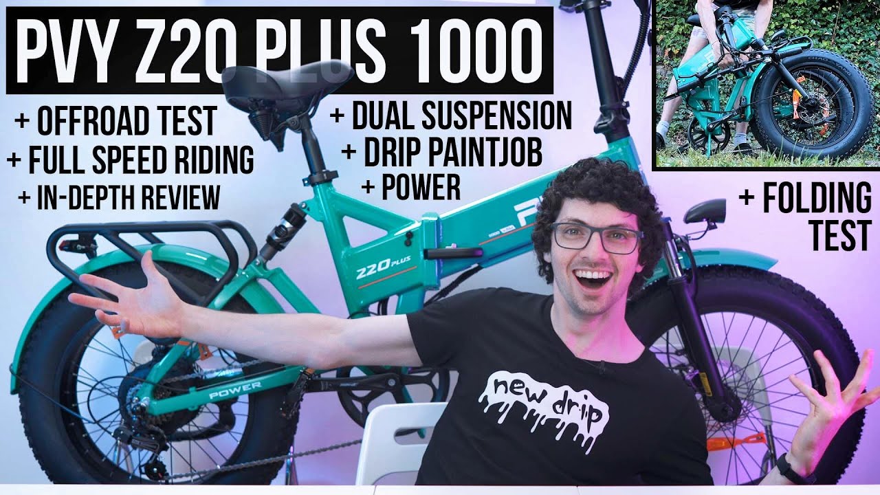 PVY Z20 Plus 1000 Review: All-Terrain Fat Tire Bike With Full Suspension & 1000W POWER (Easy Unlock)