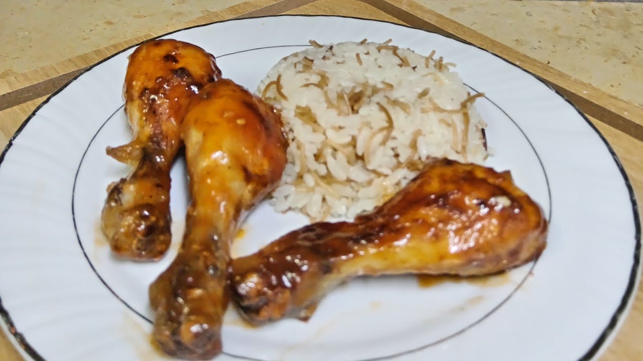 تتبيلة دجاج 🍗مع صوص خطيرة مرافق بالرز 🍚