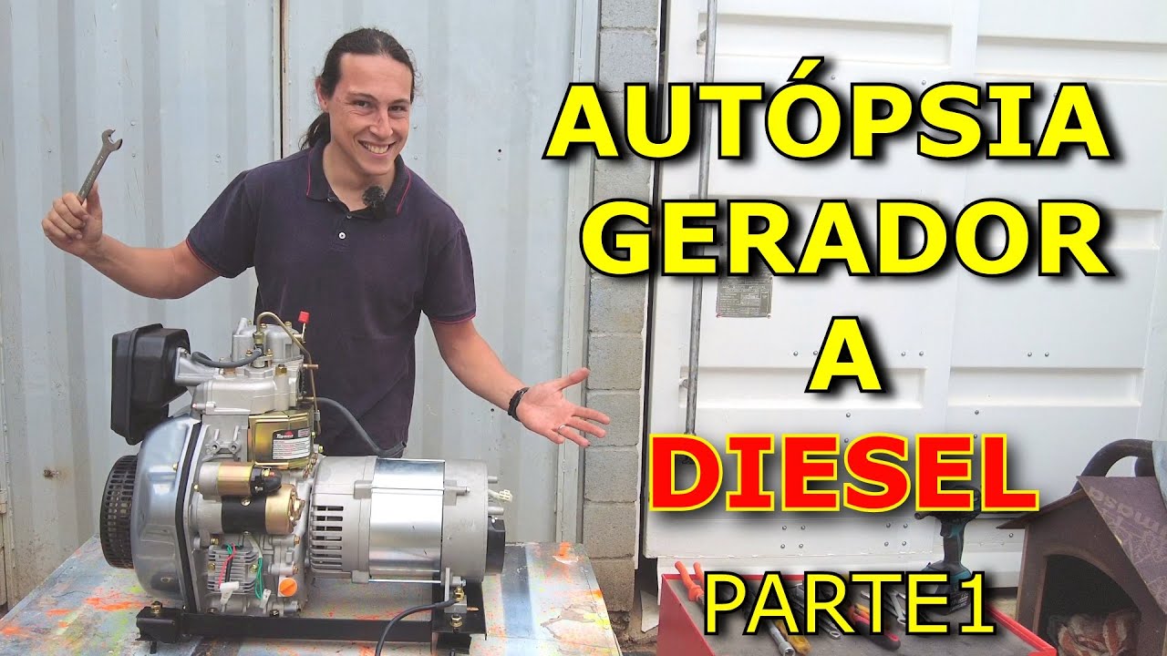 DESMONTAGEM DE PEÇAS E COMPONENTES EXTERNO GERADOR A DIESEL. (VIDEO 2) ( PARTE1)