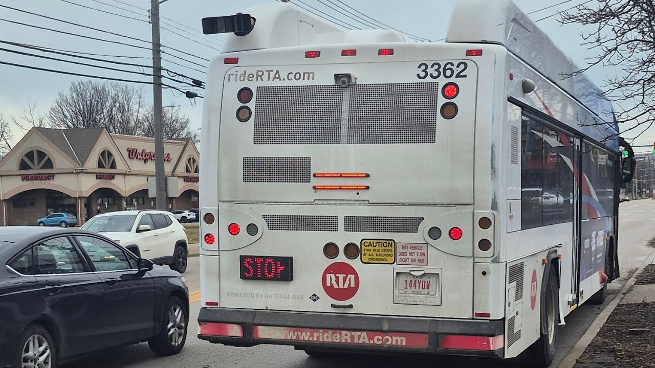 RTA Rt 34 East 200 - Green to Lakeshore - East 222nd #3362 2015 Gillig BRT+CNG 40' 