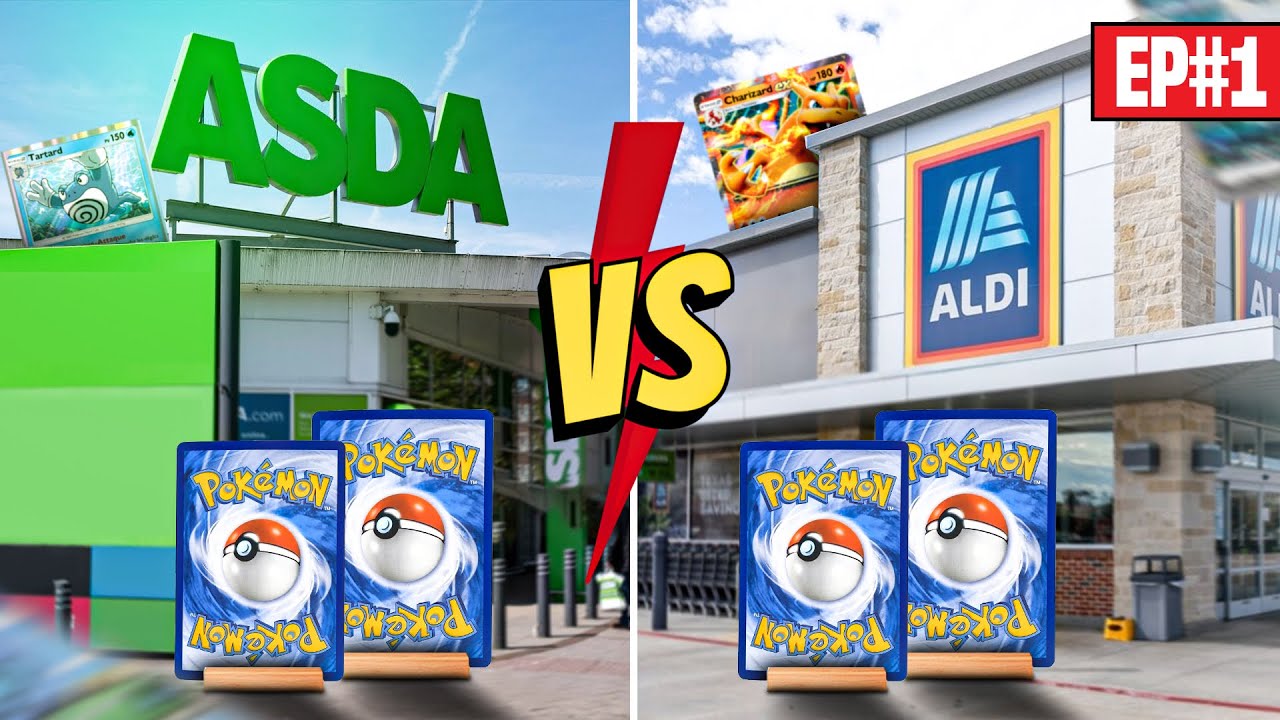 ALDI vs ASDA! Which UK SuperMarket is the VERY BEST for Pokémon Cards?! Episode 1