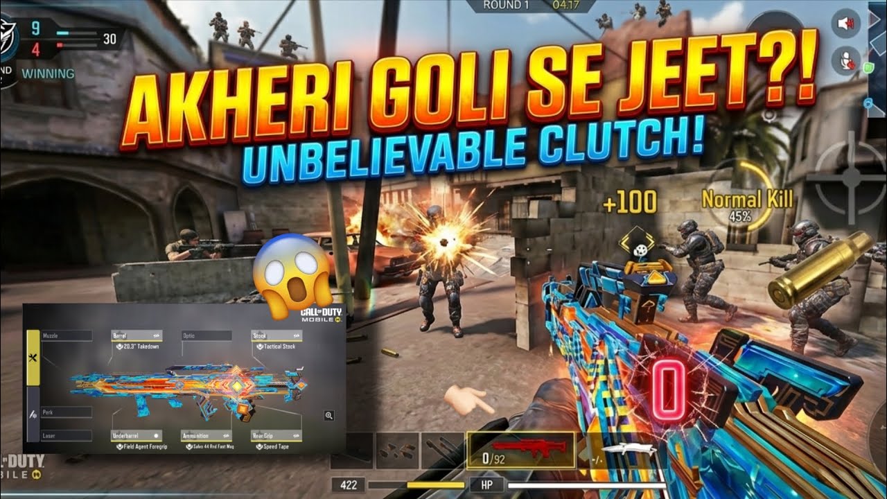 AAKHRI GOLI SE JEET 😱#codm #callofdutymobile #codmobile 