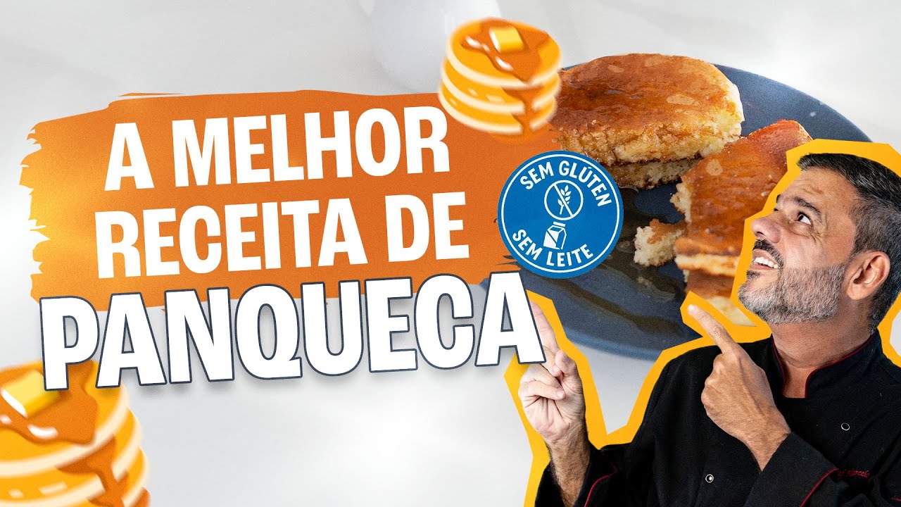 A MELHOR PANQUECA SEM GLÚTEN - Fica Pronta em 15 Minutos e Não Suja Fogão!
