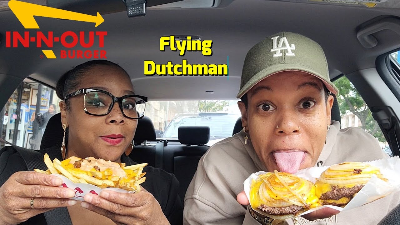 TRYING TIKTOK VIRAL IN AND OUT FLYING DUTCHMAN CHEESEBURGER FOR THE FIRST TIME!