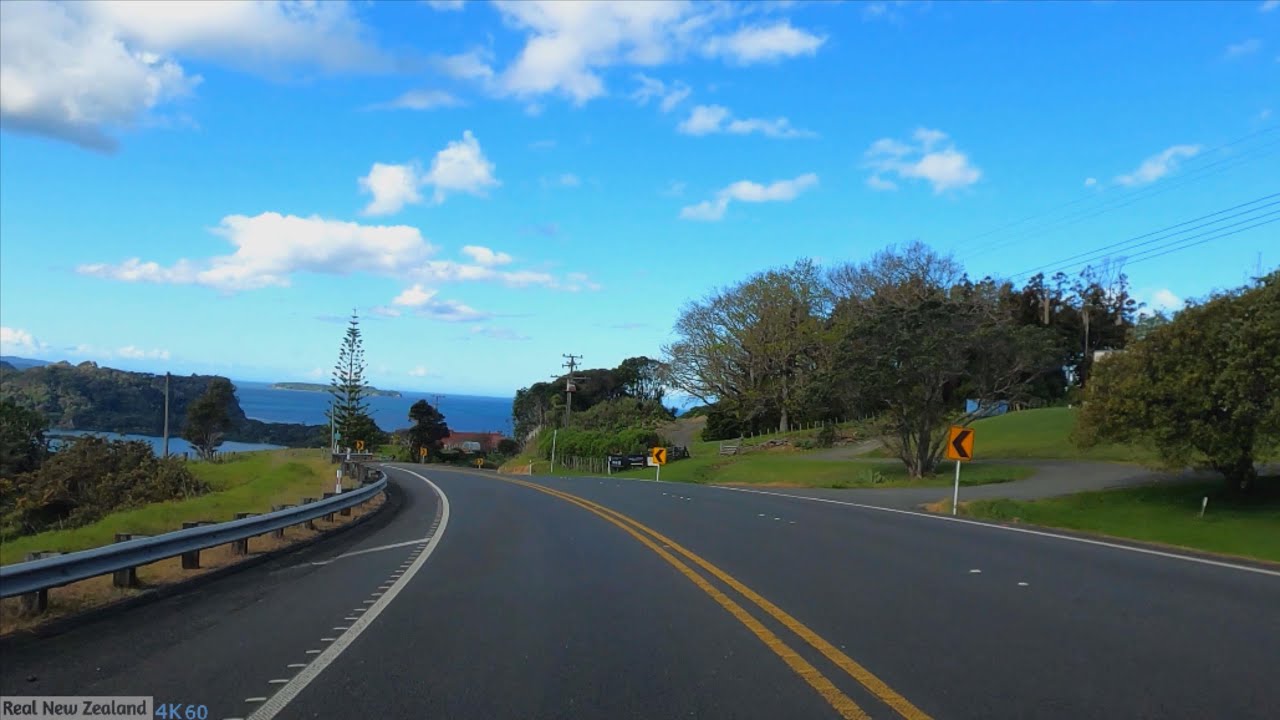 4K Scenic Driving in New Zealand -- Manakana to Orewa