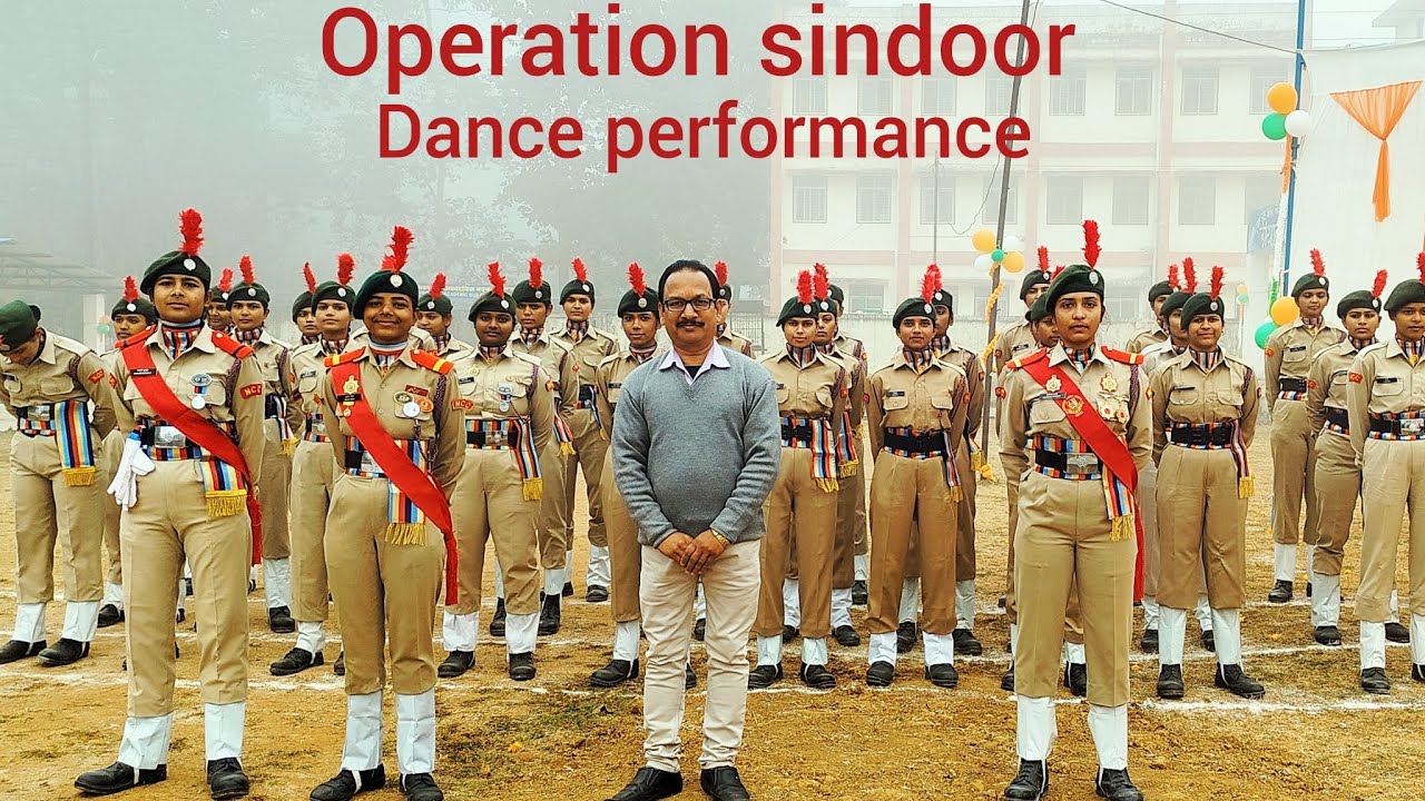 Theme (#Operation sindoor )conduct by #NCC cadets of S.S.A College sihora on ( Annual function day )
