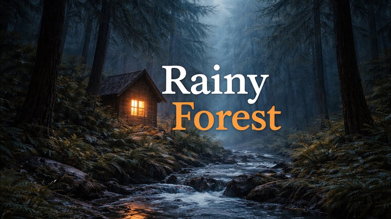 🌧️ Forest Rain Sounds for Deep Sleep | 3 Hours Relaxing Nature Ambience