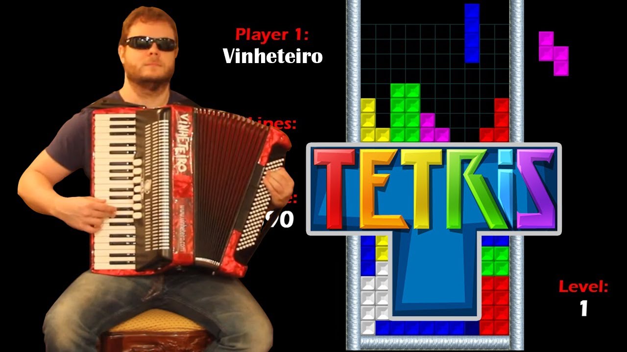 Tetris Theme Song on Accordion! Tetris Music, Korobeiniki