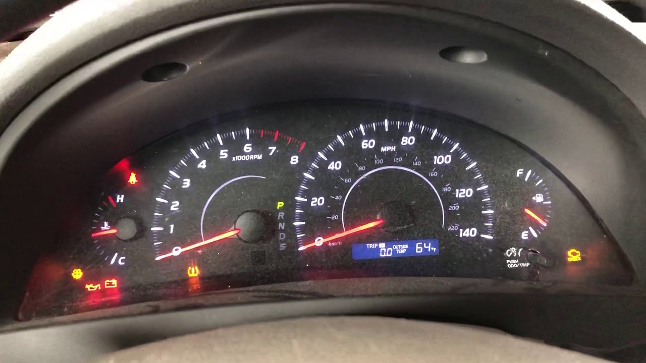 2009 Toyota Camry Resetear Luz de mantenimiento