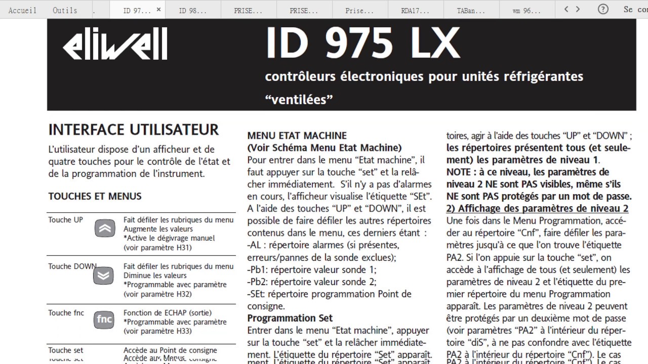 ELIWELL ID 975 LX