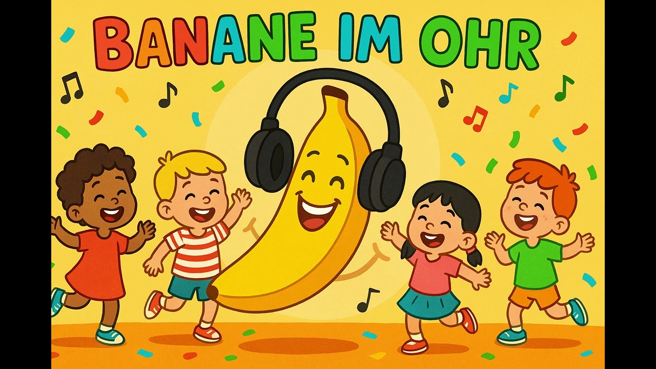 Banane im Ohr 🍌 Lustiges Kinderlied zum Mitsingen & Tanzen | Für Eltern & Kita
