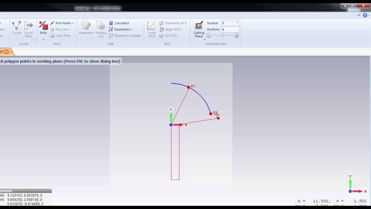 CST Tutorial: Design of a Radial Stub (Complicated)