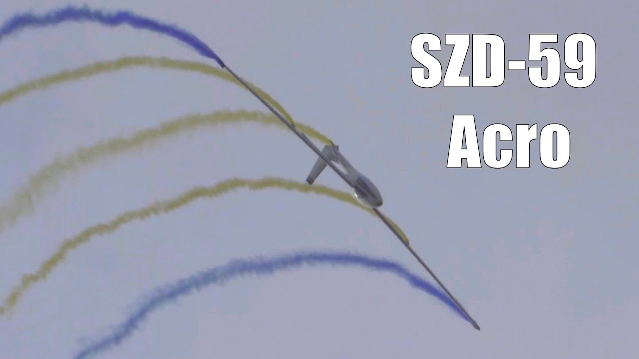 SZD-59 Acro Glider - Amazing Soaring Aerobatics Complete Airshow Display  - SweAF 2022