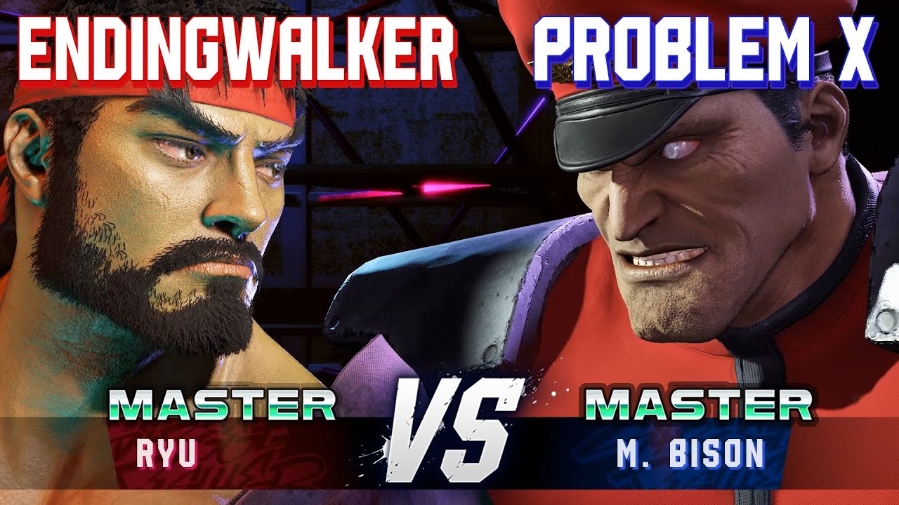 SF6 ▰ ENDINGWALKER (Ryu) vs PROBLEM X (M.Bison) ▰ High Level Gameplay