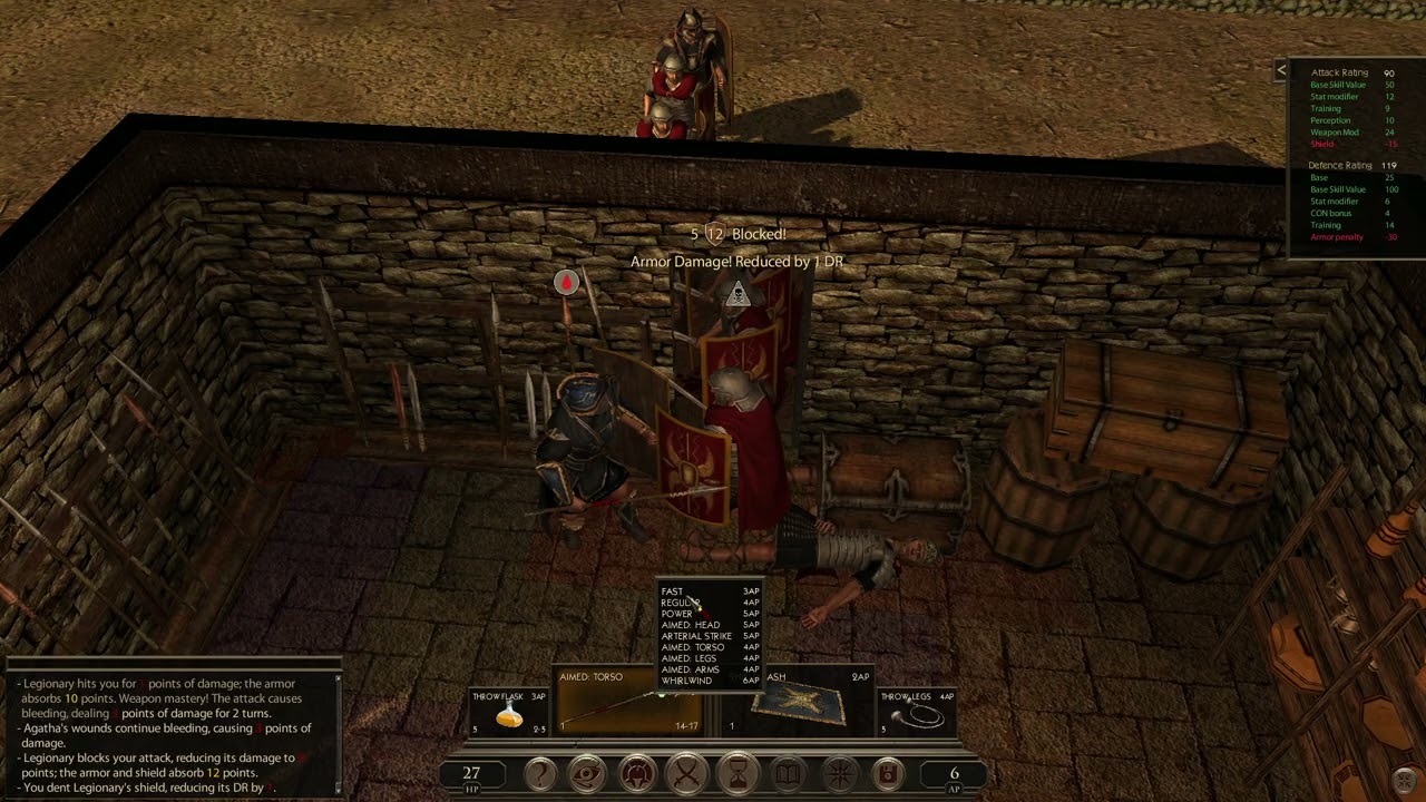The Age of Decadence — 686884 Spear/Block Build — Harran's Pass Fight — Praetor (Aurelian)