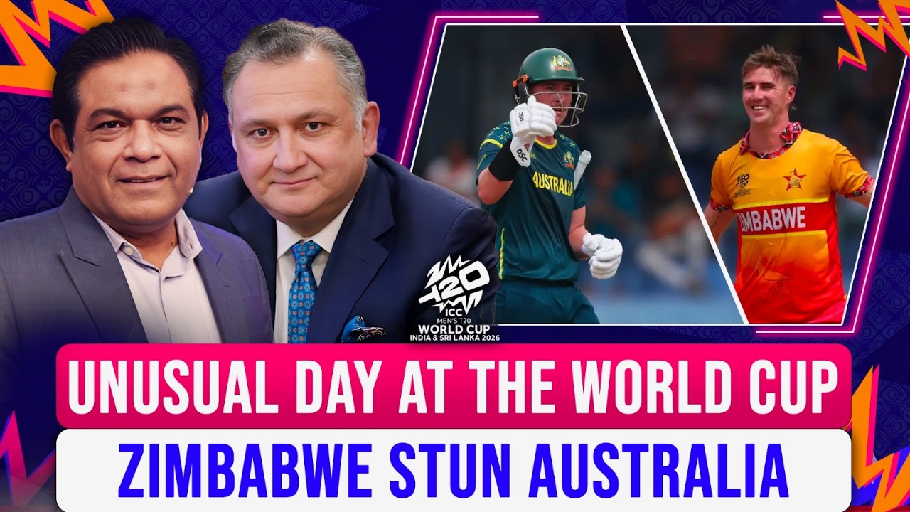 Unusual Day At The World Cup | Zimbabwe Stun Australia | Caught Behind
