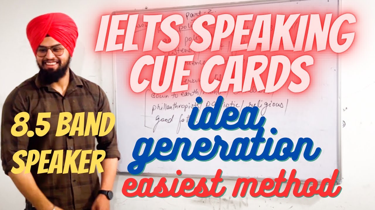 Ace CUE CARDS IELTS SPEAKING : learn how to generate ideas