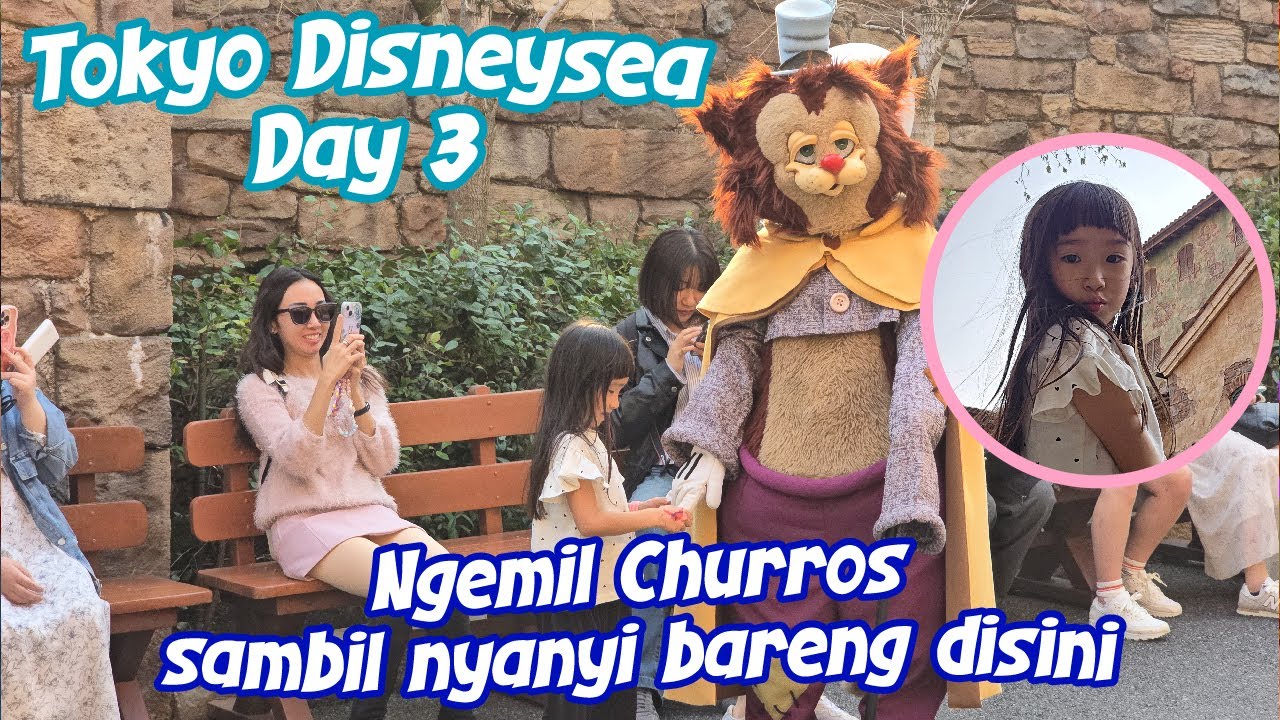 Ngamen di Tengah Kesibukan Disney sambil Makan Churros ??? Disneysea Tokyo Day 3 Part 2