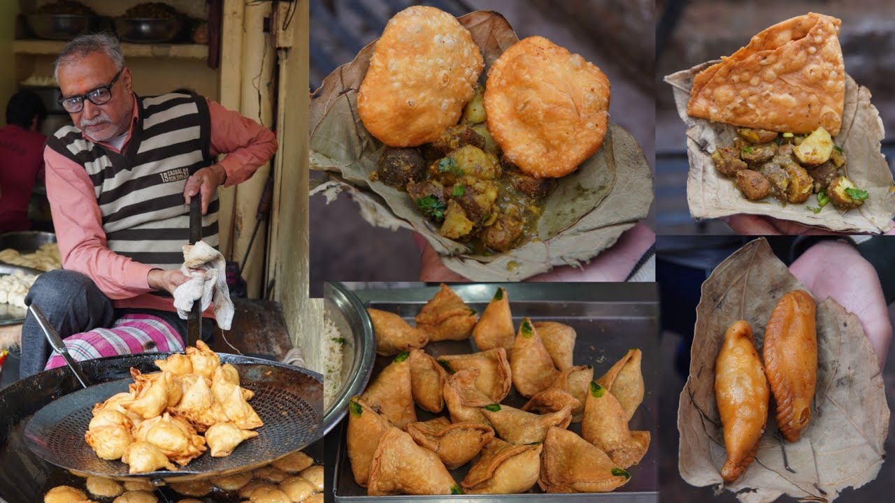 Ram Narayan Aloo Khaste, Papdi Chaat, Gujiya & More || Kanpur Street Food