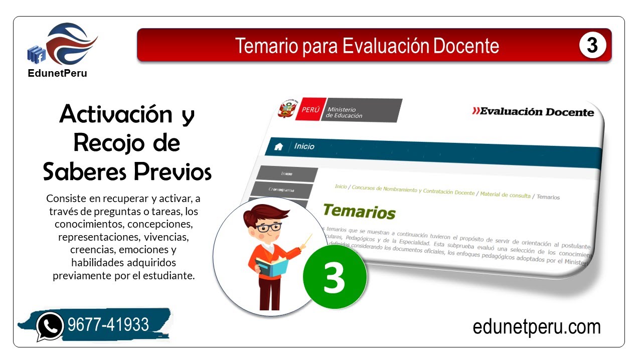 MINEDU 03: Activación y Recogo de Saberes Previos