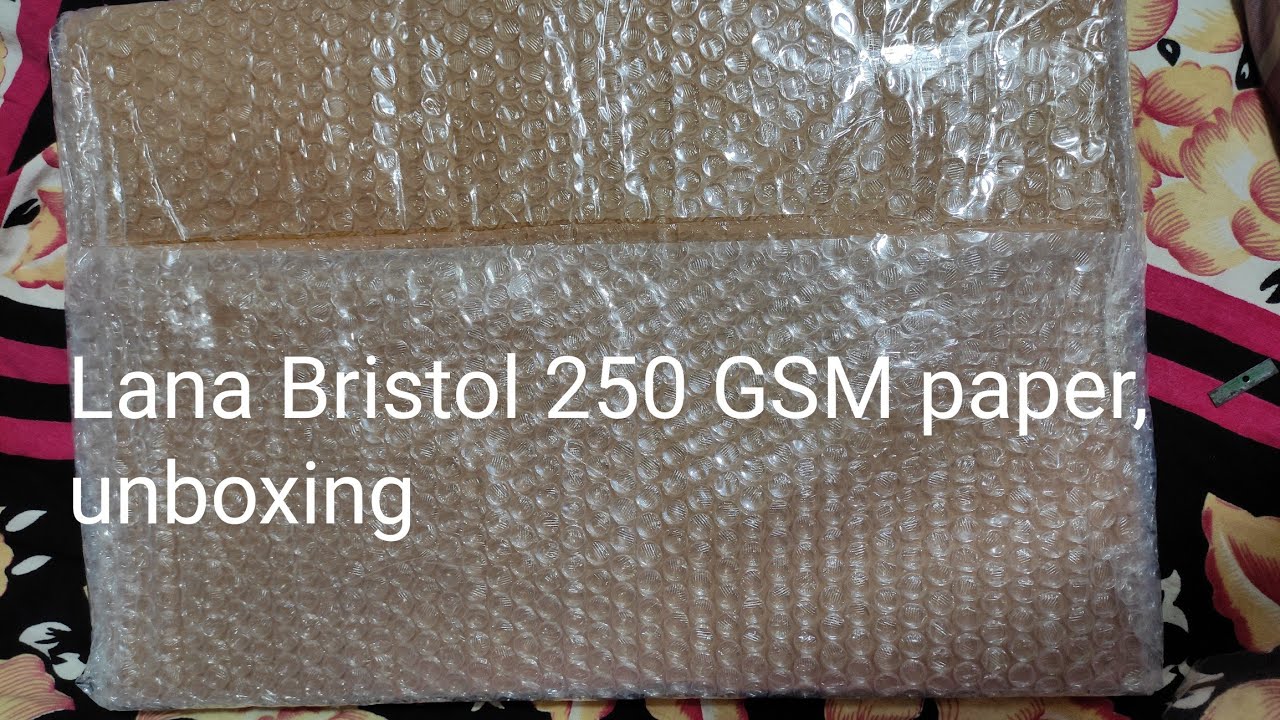 Lana Bristol 250gsm paper unboxing ,You can use this paper for realistic drawing  .