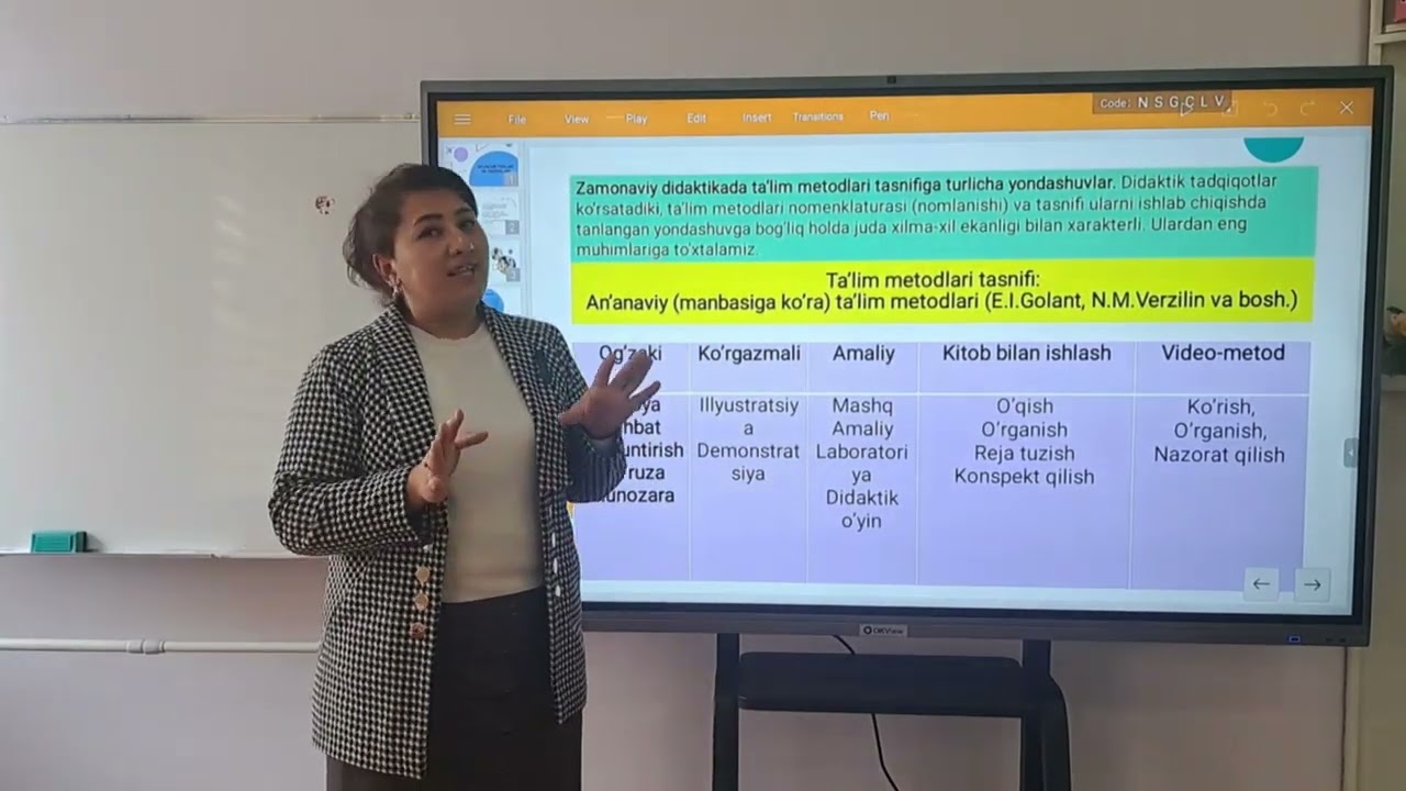 Ta'lim metodlari va vositalari