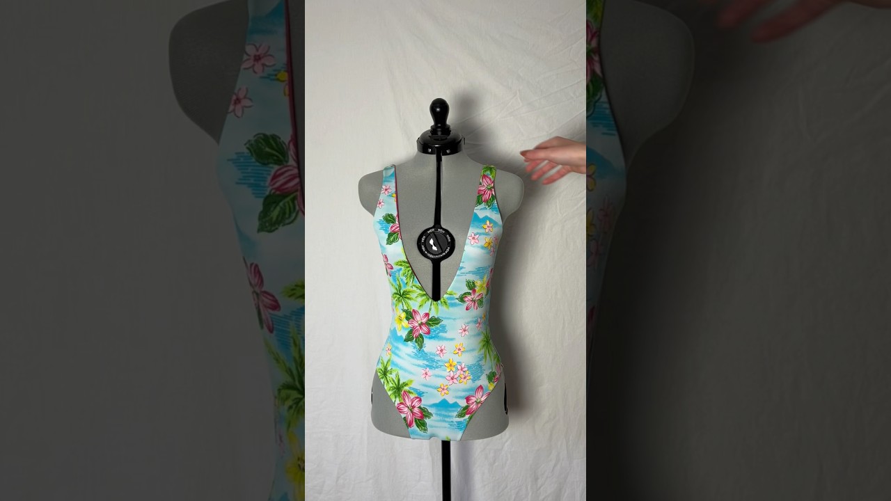 Test 1 for this deep V one-piece bathing suit! Showing my trial and error to perfect a swimsuit!